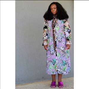 Tiger Floral Print Dress